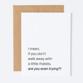 A Little Rhabdo | Gym Encouragement Card